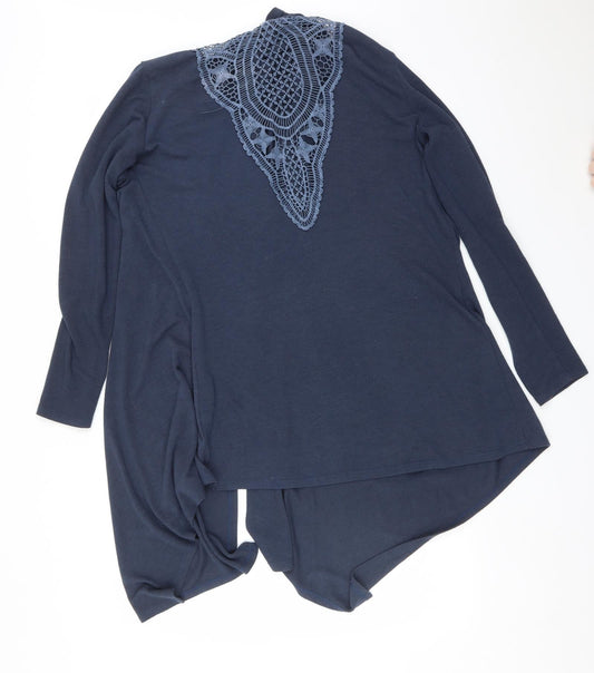 SOUTH LODGE Womens Blue Cardigan Jumper Size M