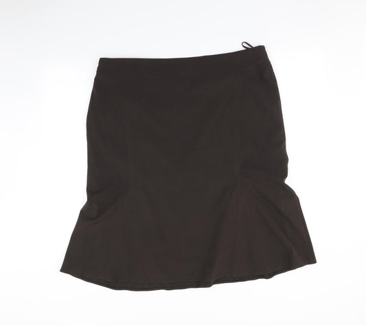 Preworn Womens Brown A-Line Skirt Size 20