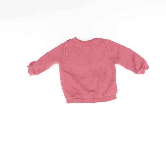 F&F Baby Pink Pullover Jumper Size 3-6 Months