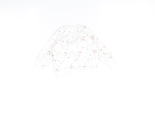 Primark Baby White Pullover Jumper Size 3-6 Months