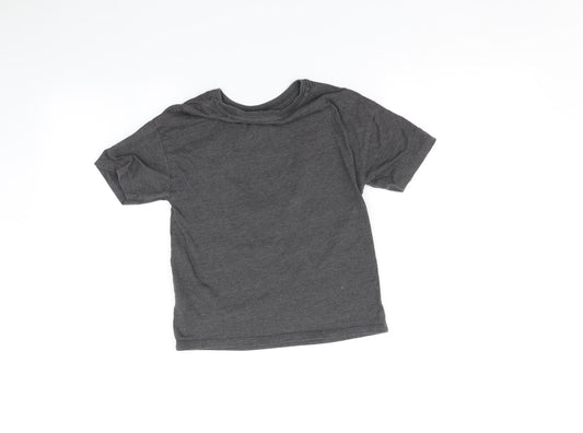 NEXT Girls Grey Basic T-Shirt Size 6 Years