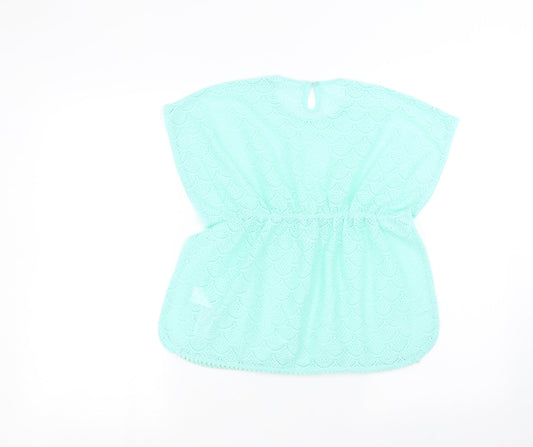 Primark Girls Blue Basic T-Shirt Size 5-6 Years
