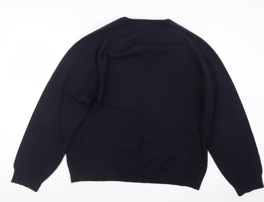 BHS Mens Blue Knit Pullover Jumper Size L