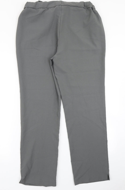 Anthology Womens Grey   Dress Pants Trousers Size 14 L29 in