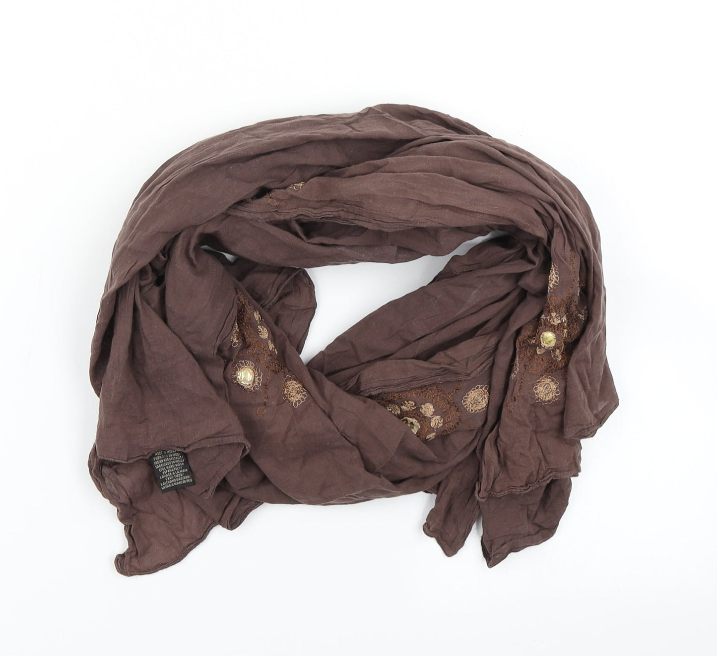 Frangi Womens Brown Scarf