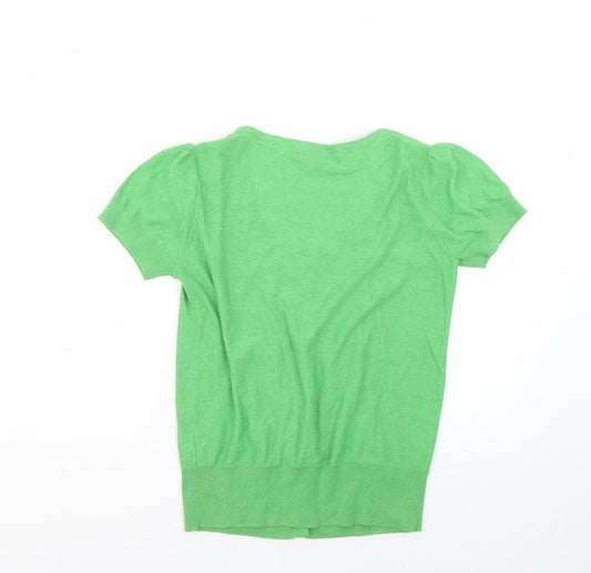 Julien McDonald Womens Green Cardigan Jumper Size 14