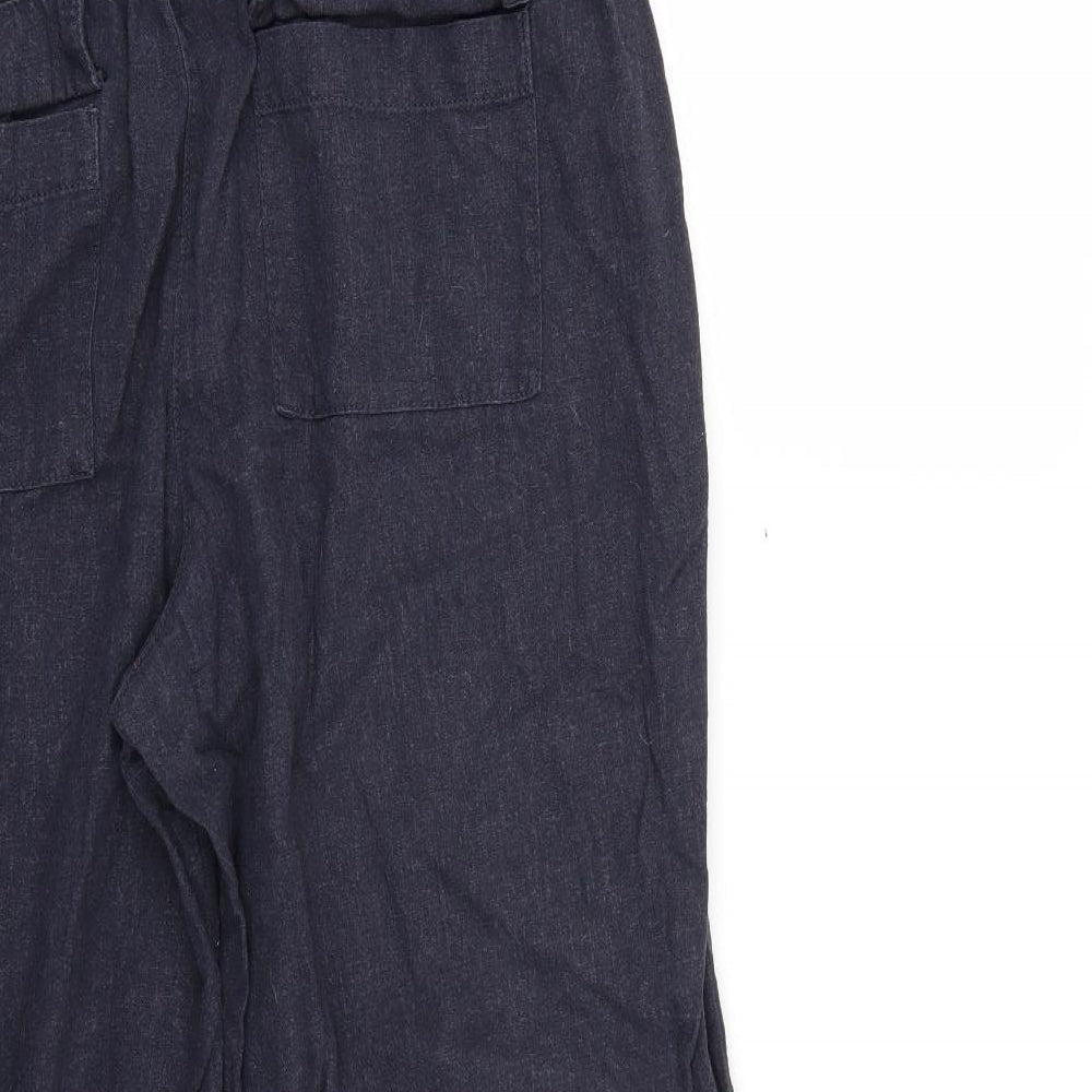 Very Womens Blue Trousers Size 14 L24 in