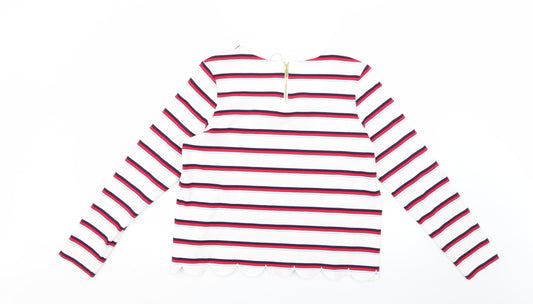 Marks and Spencer Womens Multicoloured Striped Pullover Jumper Size 12
