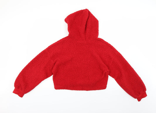 Preworn Womens Red Pullover Hoodie Size L