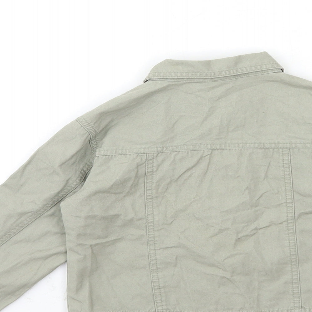 O KIDS Girls Grey Denim Jacket Size 6 Years