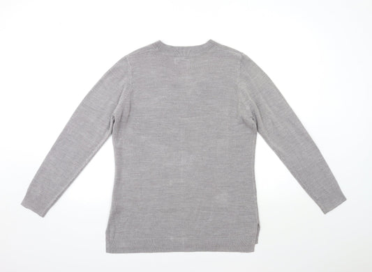 Papaya Womens Gold Knit Pullover Jumper Size 12