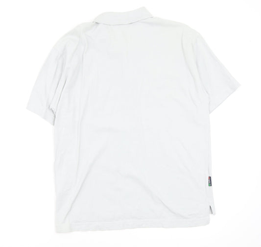Lotto Mens Grey Polo Size S
