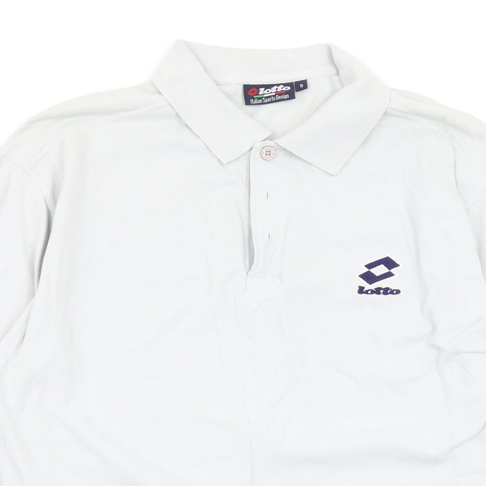 Lotto Mens Grey Polo Size S