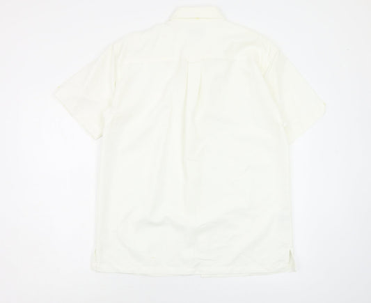 Lee Cooper Mens White Button-Up Size S