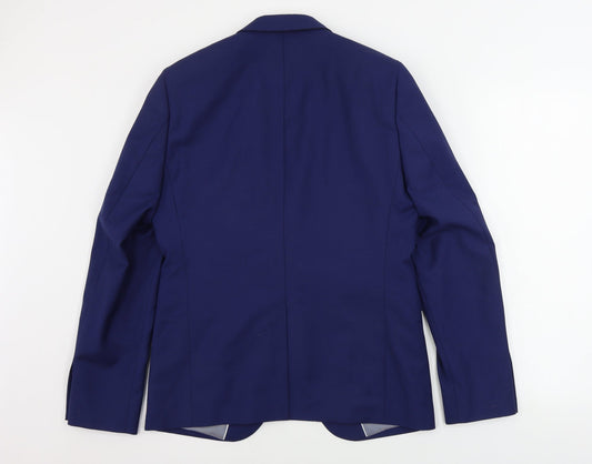Burton Mens Blue Jacket Blazer Size 38