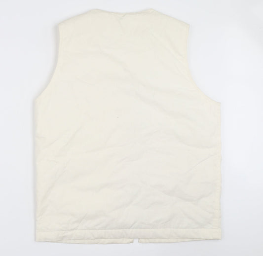 Topman Mens Ivory Jacket Waistcoat Size S