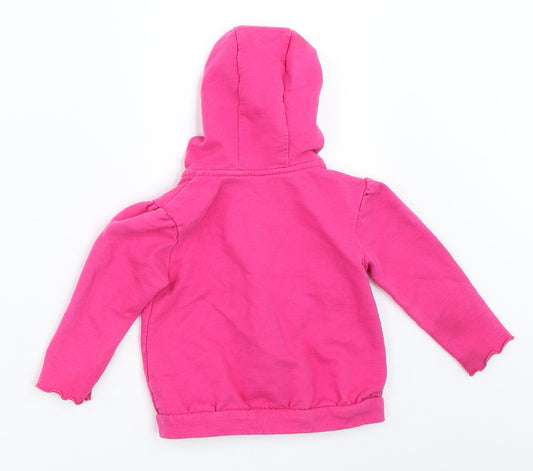 Disney Girls Pink Jacket Size 9-12 Months - Minnie mouse