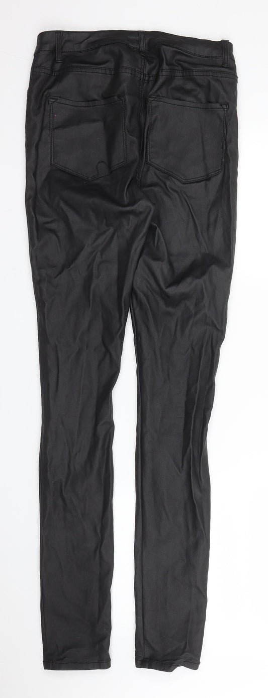 Pieces Womens Black Carrot Trousers Size 26 in L31 in