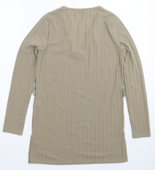 Papaya Womens Grey Basic T-Shirt Size 8