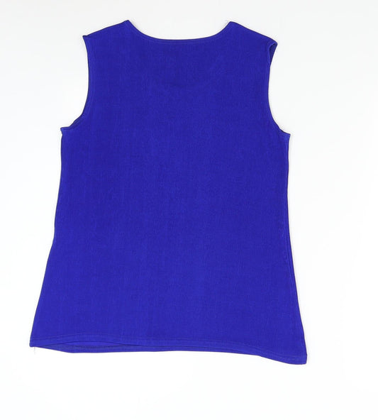 Preworn Womens Blue Basic T-Shirt Size L