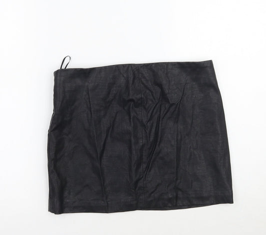 Zara Womens Black A-Line Skirt Size M