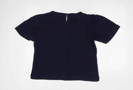 M&S Womens Blue Basic Blouse One Size