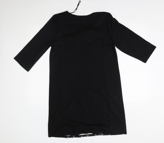George Womens Black A-Line Size 14