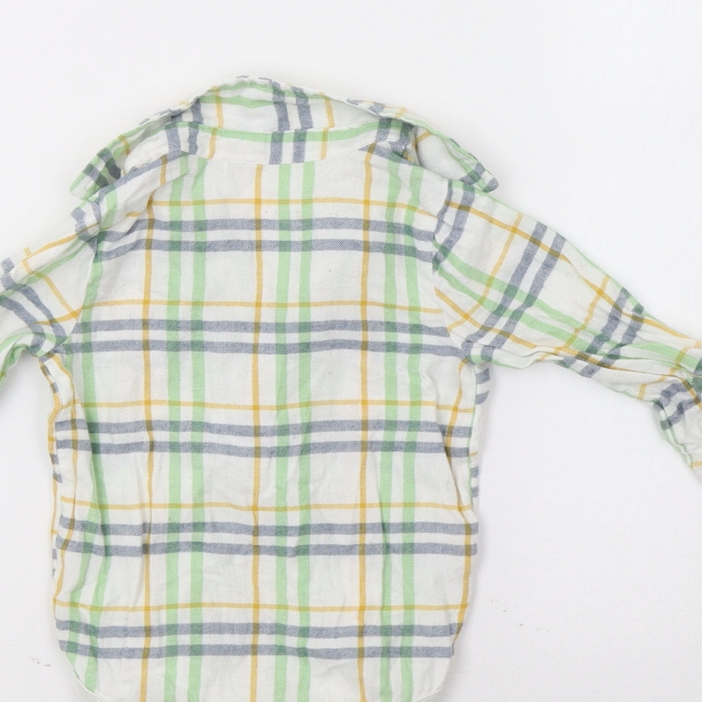 TU Baby Green Check Romper One-Piece Size 6-9 Months