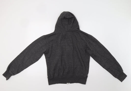 Preworn Womens Grey Full Zip Hoodie Size M