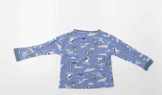 John Lewis Girls Blue Top Pyjama Top Size 7 Years - Seals