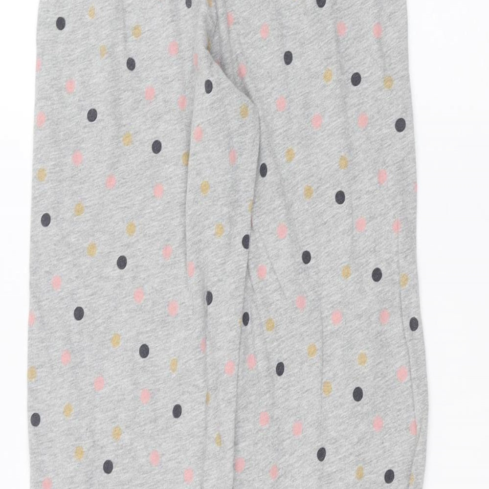 Marks and Spencer Womens Grey Polka Dot Sweatpants Trousers Size S L25 in