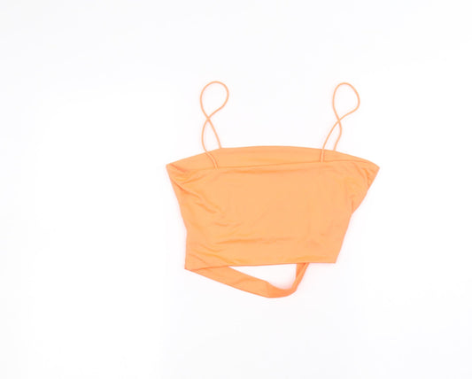 Preworn Womens Orange Basic Blouse Size S