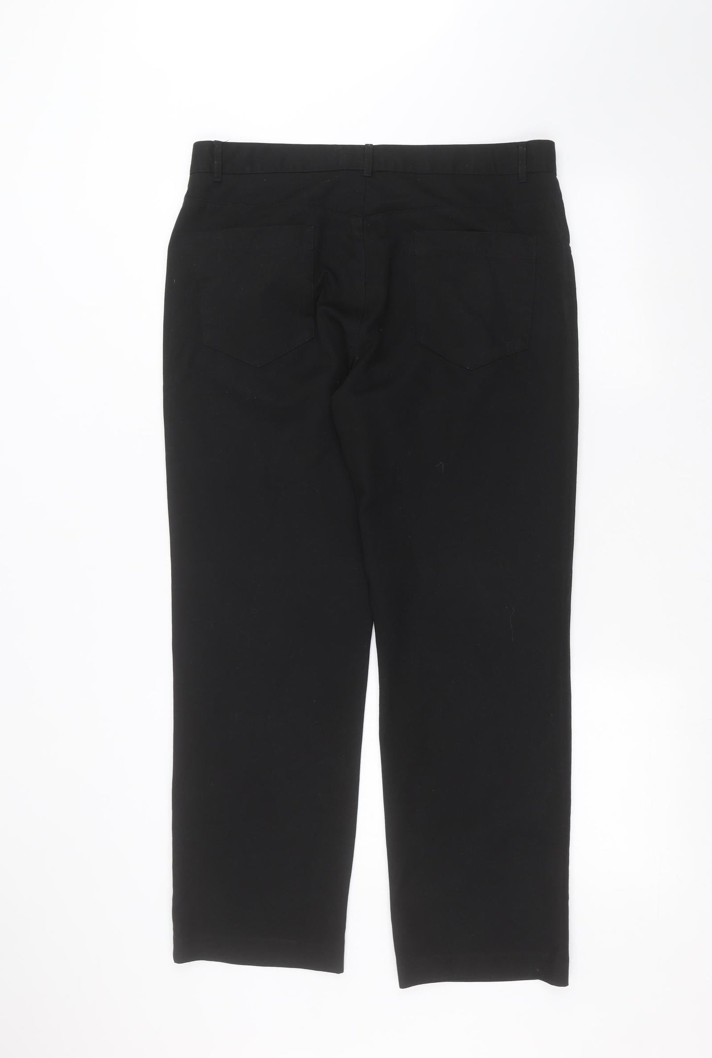 Tailor & Cutter Mens Black Dress Pants Trousers Size 34 in L29 in