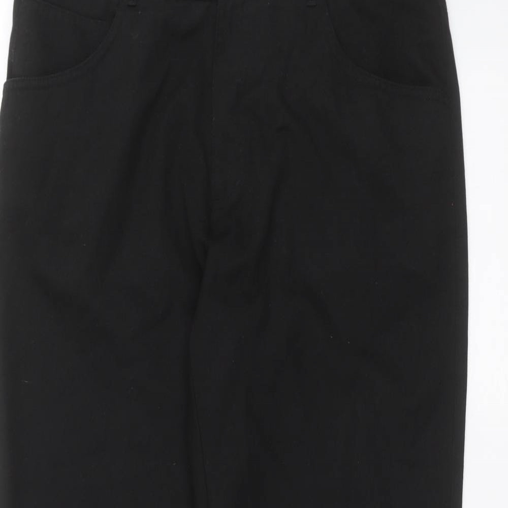 Tailor & Cutter Mens Black Dress Pants Trousers Size 34 in L29 in