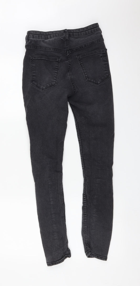 H&M Womens Black Skinny Jeans Size 8 L28 in