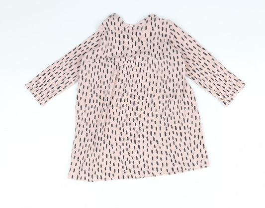 George Girls Pink Polka Dot Basic T-Shirt Size 12-18 Months