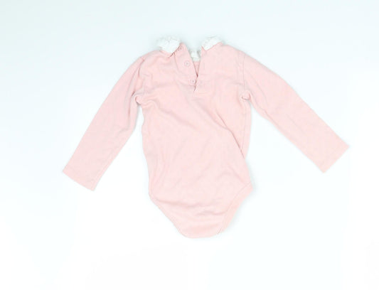 TU Girls Pink Argyle/Diamond Babygrow One-Piece Size 18-24 Months