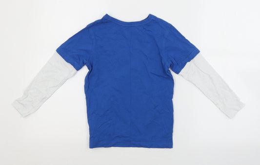 George Boys Blue Basic T-Shirt Size 5-6 Years