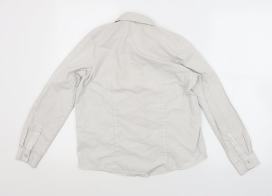George Girls White Basic Button-Up Size 11-12 Years