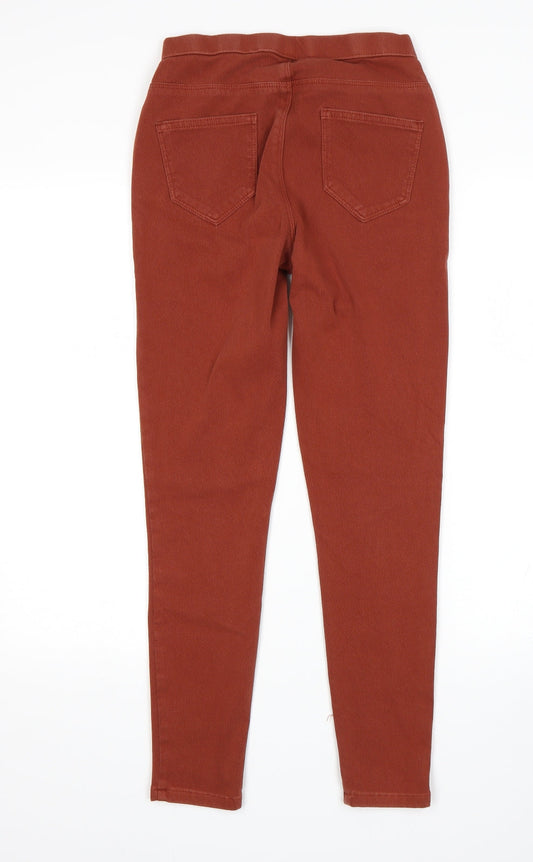 George Womens Orange Jegging Jeans Size 8 L27 in