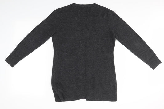 South Womens Grey Cardigan Jumper Size 12