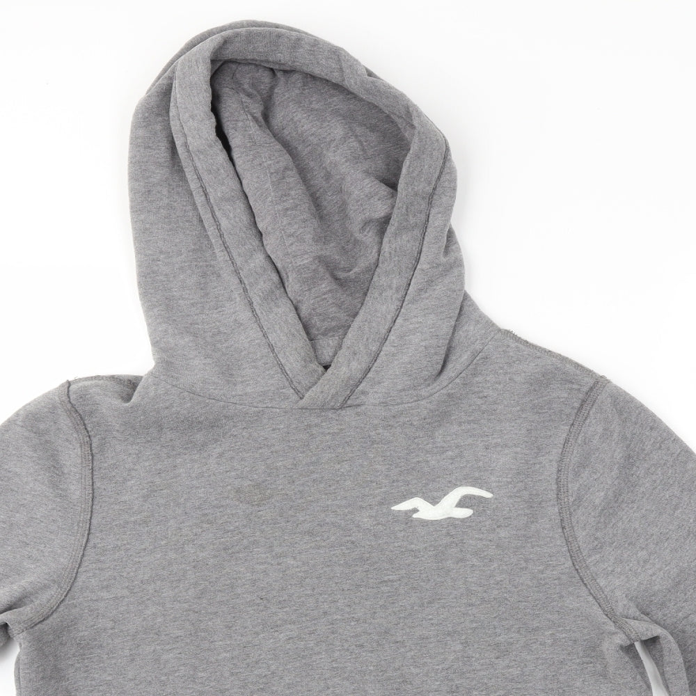 Hollister Womens Grey Pullover Hoodie Size S