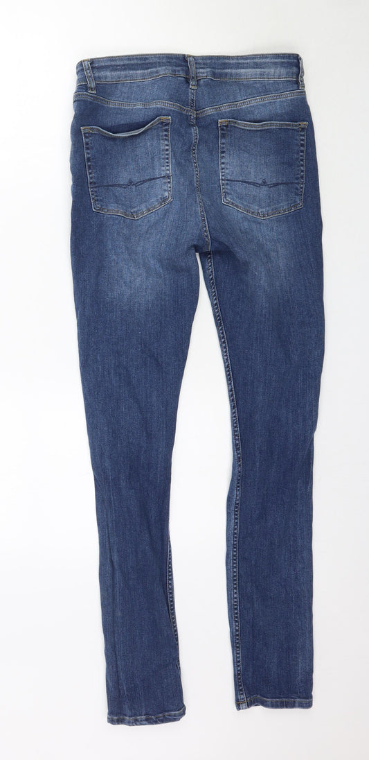 ASOS Womens Blue Denim Skinny Jeans Size 32 in L31 in