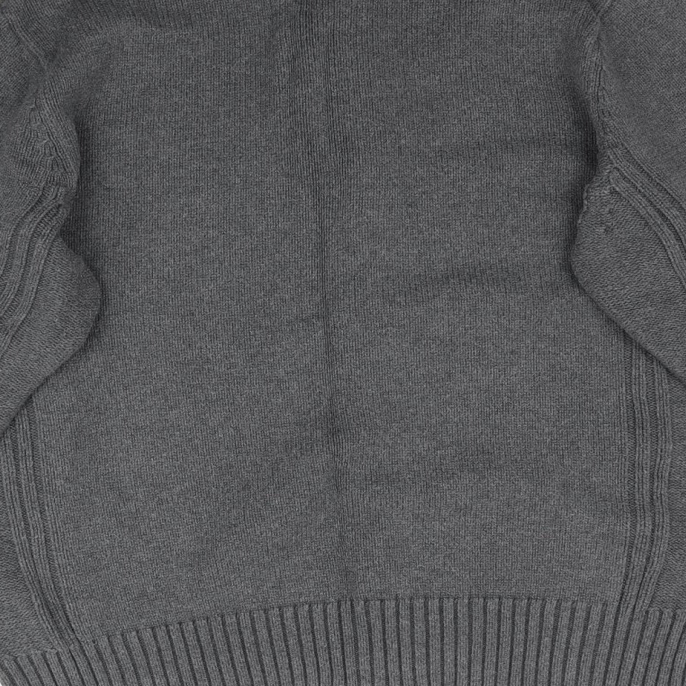 Marks and Spencer Mens Grey Knit Pullover Jumper Size M