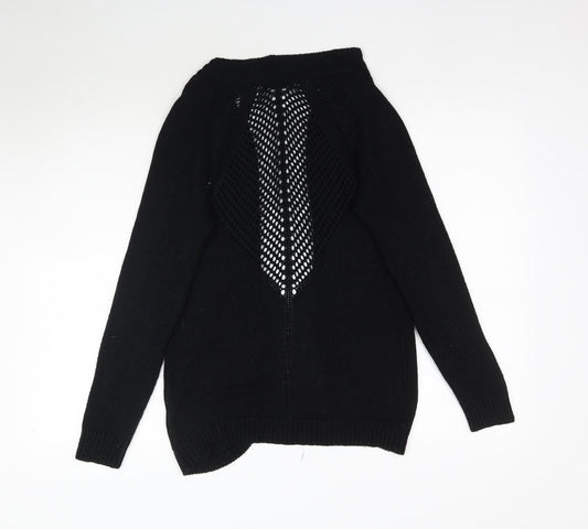 Select Womens Black Knit Cardigan Jumper Size 8