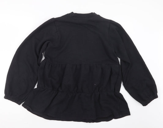 Influence Womens Black Knit Pullover Jumper Size 8