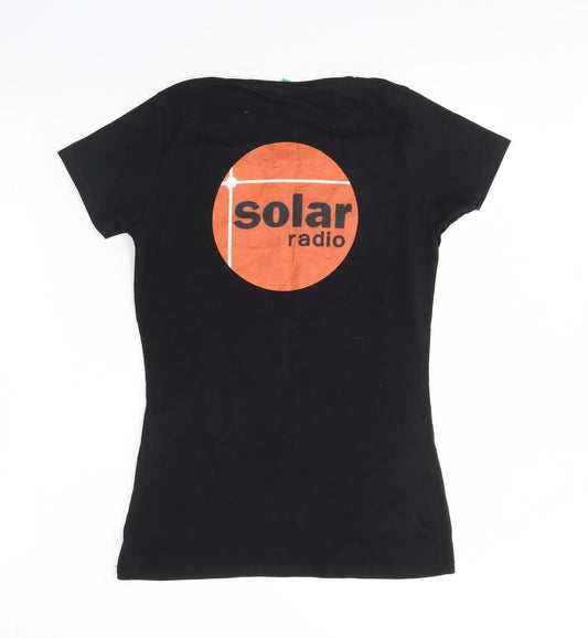 Spreadshirt Womens Black Basic T-Shirt Size S