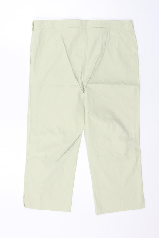 TSE Womens Ivory Cropped Trousers Size 8 L20 in
