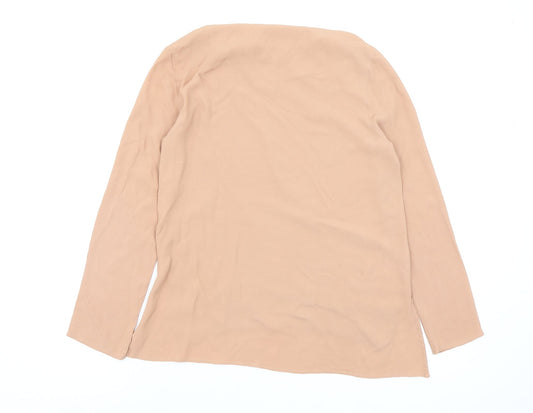 Zara Womens Beige Basic Blouse Size 4