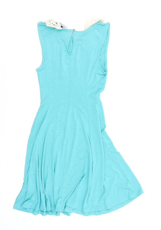 New Look Womens Blue Fit & Flare Size 8